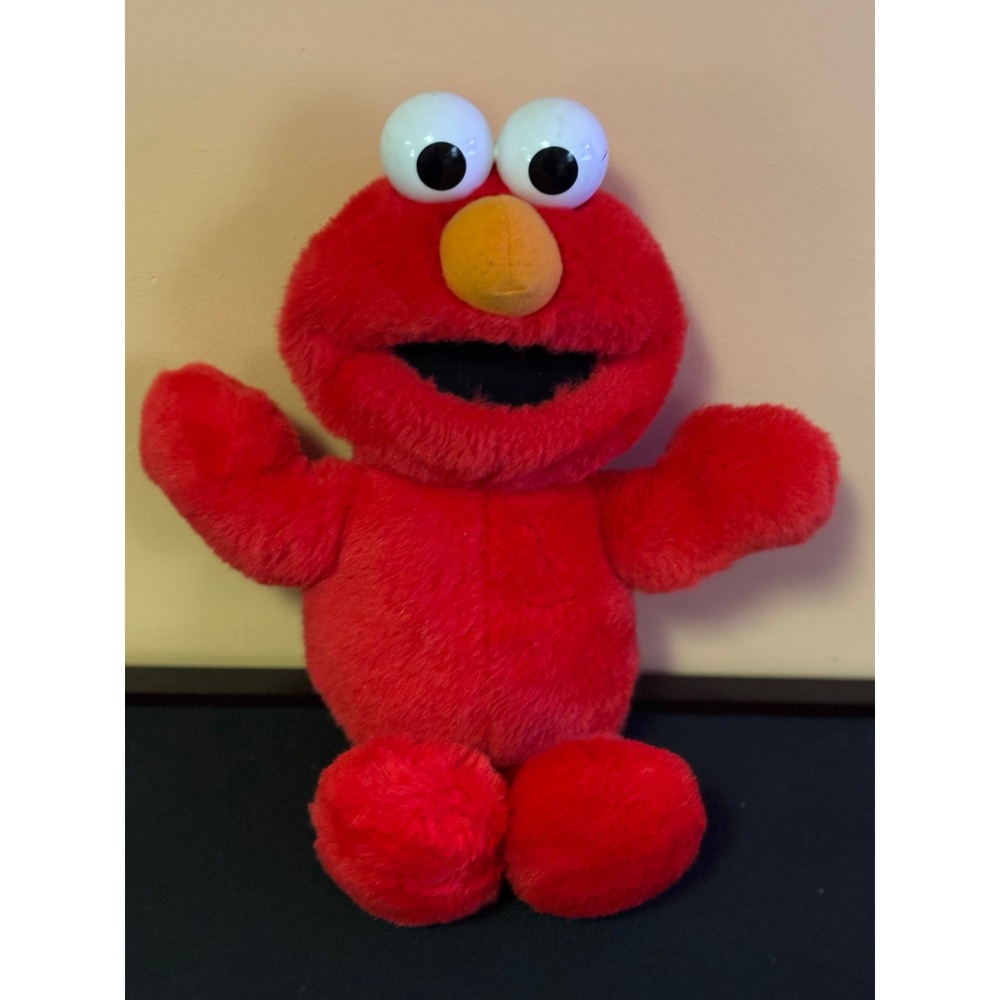 Vintage 1997 Tyco Sesame Street Elmo Plush Red Monster Toy 11 Inch 6538 RC Works